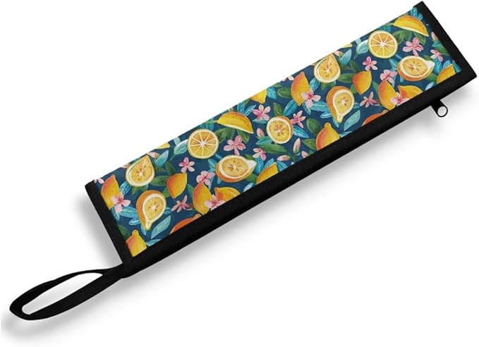 COEQINE Lemon Utensil Holder Storage Case Leafproof Fork Spoon Knife Organizer Counter Lightweight Portable Utensiles With Handles Travel Accessoreies Portable Chopstick Case