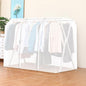 Clothes Rack Cover with Zipper, Dustproof Clothes Cover with 2 Durable Zipper Clothing Waterproof Protector, Designed for X-Type Coat Racks(White,200x130x95cm/79x51x37in)