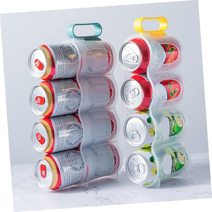 PRETYZOOM 3pcs Fridge Soda Can Organizer Can Cooler Beer Storage Dispenser Produce Containers for Fridge Versatile Beverage Holder Random Color