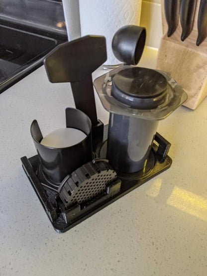 AeroP Storage Caddy and Dryer | Coffee Storage Organizer | AeroP Drying Station | AeroP Coffee Tools Organization (Yellow)