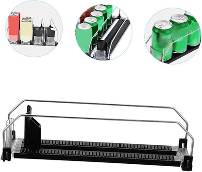 MAGICLULU Convenience Store Drink Pusher Automatic Glide Beverage Dispenser for Vending Machine Freezer Easy Install Drink Propeller for Fridge Organization Smooth Surface Design