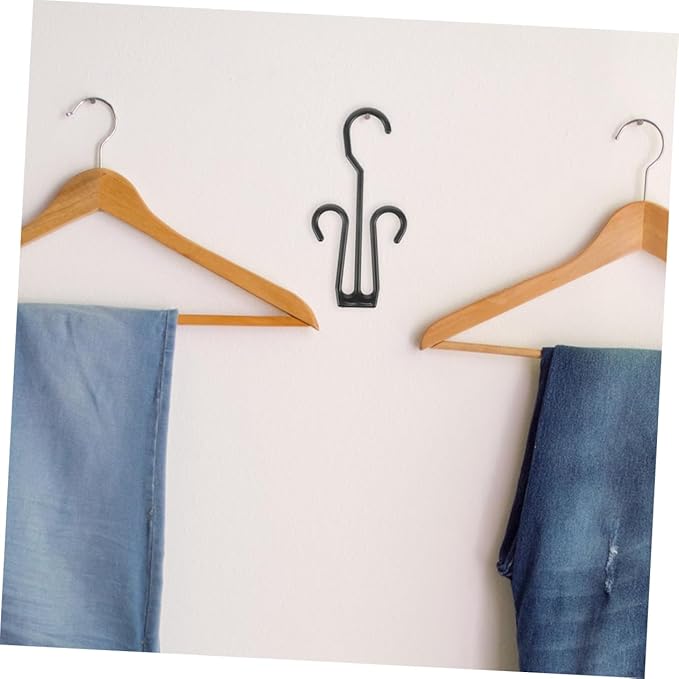 ABOOFAN 25pcs Hanging Shoe Hooks for Display and Drying Expandable Plastic Shoe Rack Organizer for Closet Double Hooks for Home and Retail Use Space-Saving Storage Solution