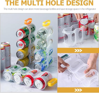 3pcs Beverage Organizer Storage Shelves Cans Holders for Fridge Kitchen Soda Can Dispenser