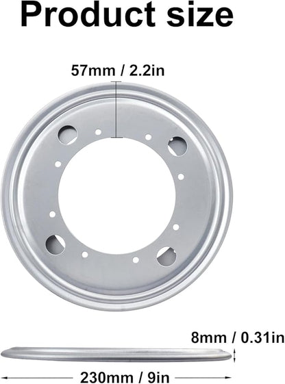 8 Pack 9 Inch Lazy Susan Turntable Bearing Plate, Heavy-Duty Lazy Susan Hardware for Kitchen, Furniture & DIY Projects, 750lbs Capacity?Silver?