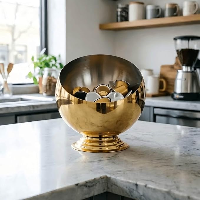 Coffee Pod Holder-Coffee Pod Storage-K Cup Holder-Espresso Pod Holder-Coffee Pod Organizer（GOLD
