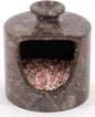 Radicaln Marble Salt Cellar 4.5" Inch Oceanic Handmade Salt Jar & Table Pig Salt Cellar Storage For Kitchen Countertop, Ideal Salt Container, Salt Dish & Sugar Bowl For Table
