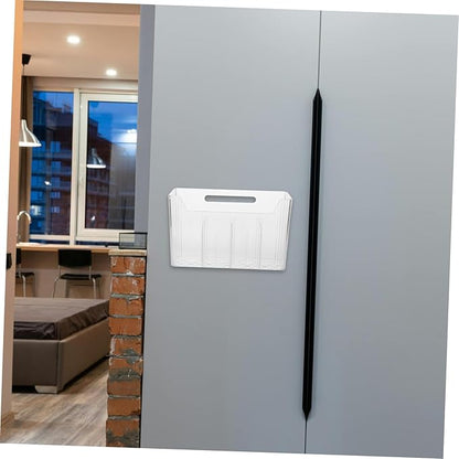 Luxshiny Compact Wall-mounted Storage Box Adhesive Cabinet Organizers for Kitchen Bathroom Pantry Easy to View