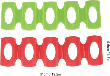 Cyrank Silicone Bottle Stacking Mat, 4Pcs Can Stacker Can Stacker for Refrigerator Silicone Can Stacker Fridge Organizer Holder Rack
