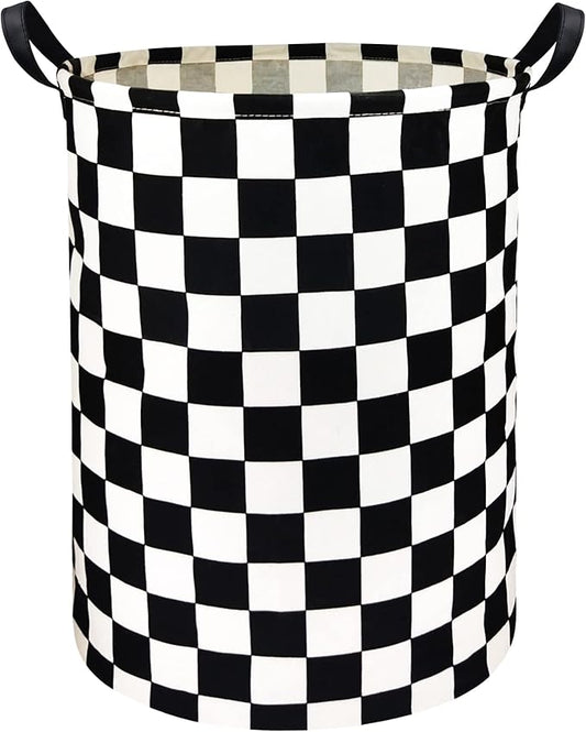 Boys Laundry Basket hamper Kids Hamper Car Toy Organizer Bins for Room Decor,Gift Basket for Bedroom(Racing Flag)