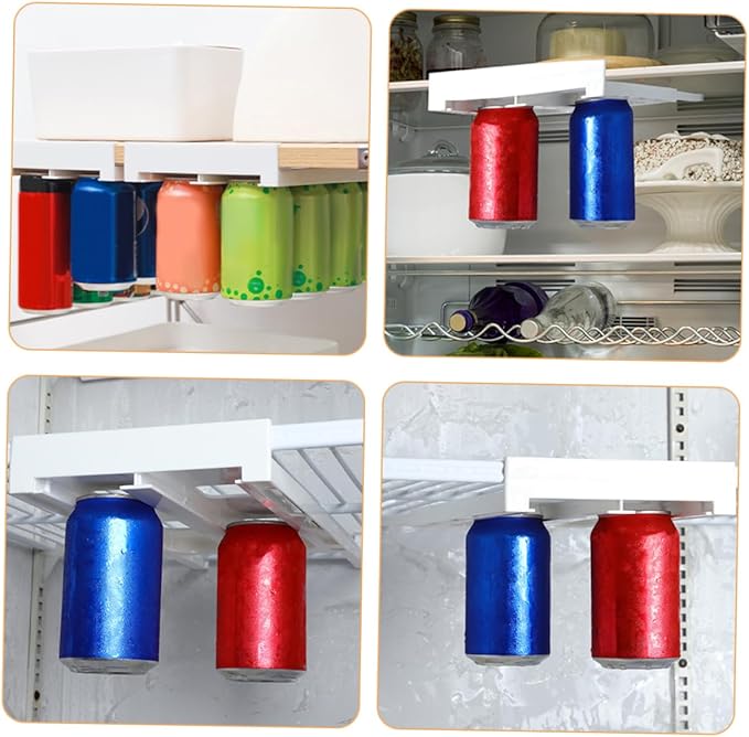 2pcs Rack Can Holders Slide Wire Rack for Drink Storage Dispenser for Fridge Accessory