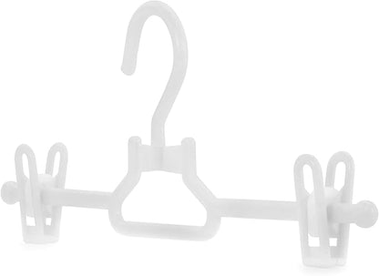 HANGERWORLD 20 White 30cm Childrens Plastic Top Coat Clothes Garment Baby Toddler Hangers