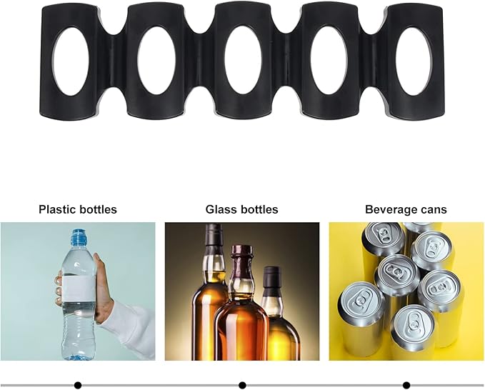 4pcs Silicone Beer Organizer Rack for Fridge Beverage Can Storage Holder - Design Space-Saving Mat for Cans and Bottles Dishwasher Safe for Kitchen and Pantry Use
