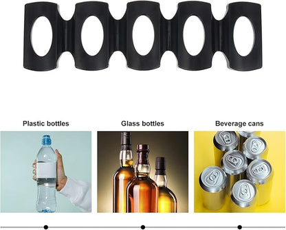 4pcs Silicone Beer Organizer Rack for Fridge Beverage Can Storage Holder - Design Space-Saving Mat for Cans and Bottles Dishwasher Safe for Kitchen and Pantry Use