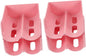 MERRYHAPY 4pcs Stackable Can Holder Drink Organizer for Refrigerator Stylish Storage Rack for Cans and Bottles Space-Saving Design Pink for Home and Pantry Use
