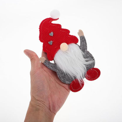 Luxshiny 12pcs Christmas Tableware Bags Gnome Cutlery Bags Xmas Cutlery Pouch Cover Holiday Table Flatware Pouches for Chopsticks Spoon Fork Christmas Table Decorations