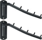 Alise Swing Clothes Hanger Rack,Black Garment Racks Wall Mounted Clothes Bar-Hanger Hooks Heavy Duty Folding Drying Rack Clothing Hanging System Closet Storage Organizer,Pack of 2