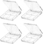 4 Pcs Empty Lipstick Palette,Transparent Eyeshadow Powder Makeup Palette Pigment Tray,Refillable Makeup Container Holder Case for Women Girls Ladies