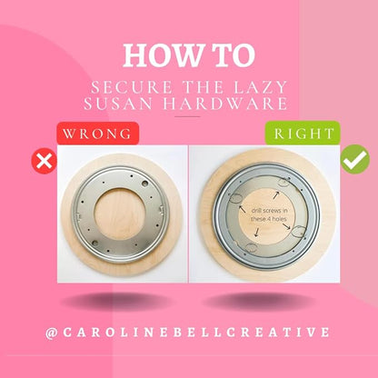 Lazy Susan Hardware, 9 inch, 750 lbs. Load Capacity, Pack of 10 Steel Lazy Susan Turntable Ball Bearing, by Woodpeckers