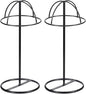 uxcell Metal Hat Display Stand 2 Pack Tabletop Hat and Wig Rack Holder Freestanding for Baseball Cap, Fedora Hat, Cowboy Hat - Black, 14 Inch