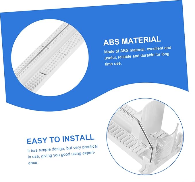 Cabilock Abs Material Drink Organizer Smooth Glide Pusher Drink Dispenser for Fridge