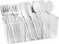 Bawuie Silverware Caddy Organizer, Utensil Caddy Holder for Forks, Knives, Spoons, Cutlery, Flatware Storage Bin with Handle for Kitchen Pantry Table Countertop Outdoor Picnic, Clear