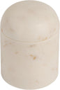 Bloomingville Round Marble Salt Cellar, White