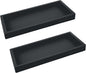 Spacewiser Countertop and Vanity Tray - 2 PC Small 7.7" Silicone Bathroom Trays, Kitchen Soap Tray, Dish Sponge Soap Holder Kitchen Sink Organizer Caddy, Bathroom Counter Trays for Lotion Dispenser