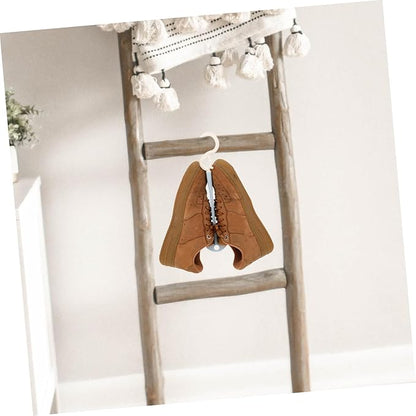 Ciieeo 4pcs Portable Plastic Shoe Drying Rack Hooks Space-Saving Organizer for Home Slippers and Hanging Design for Efficient Footwear Drying