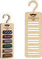 1PC Wooden Tie Rack for Dad’s Closet, Wooden Tie Hanger Space-Saving Organizer & Decorative Woodcraft, Ideal Gift for Father’s Day, Birthday, or Holiday(0.4inches/1cm Thick)