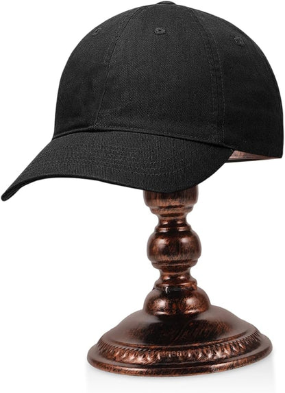 ULTECHNOVO Baseball Cap Hat Rack Stand Holder Display Case Freestanding Metal Dome