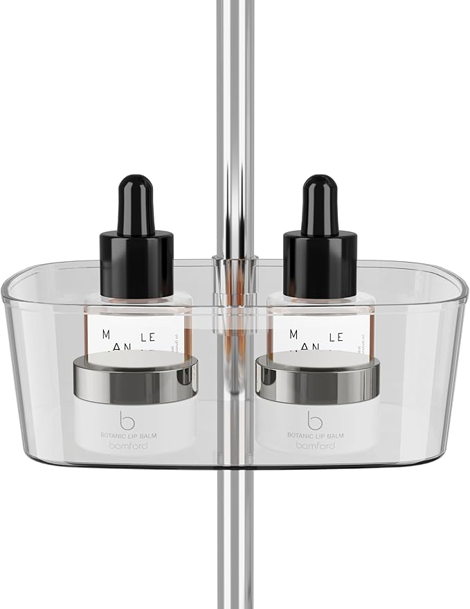 Acrylic Makeup Organizer, 2-Tier Large Capacity Cosmetic Storage Rack with Clear Shelves, Perfume and Skincare Organizer for Bathroom Countertop, Vanity and Dressing Table