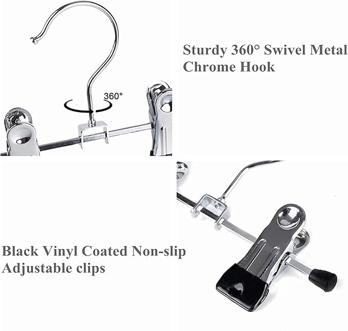 20 Pack Boot Hangers Closet Hanging Clips Laundry Hooks for Hats, Pants, Towel, Socks, Handbags, Bags, Underwear