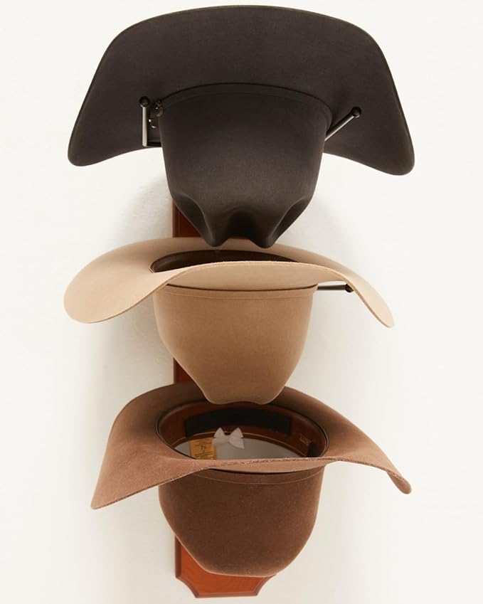 Bb Ranch Unisex Ranch&Reg; Rolled Oak 3 Tiered Cowboy Hat Rack Light Brown One Size