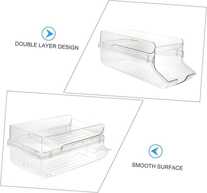Zerodeko Freeze Beverage Holder Can Organizer for Fridge Plastic Soda Can Organizer Rack