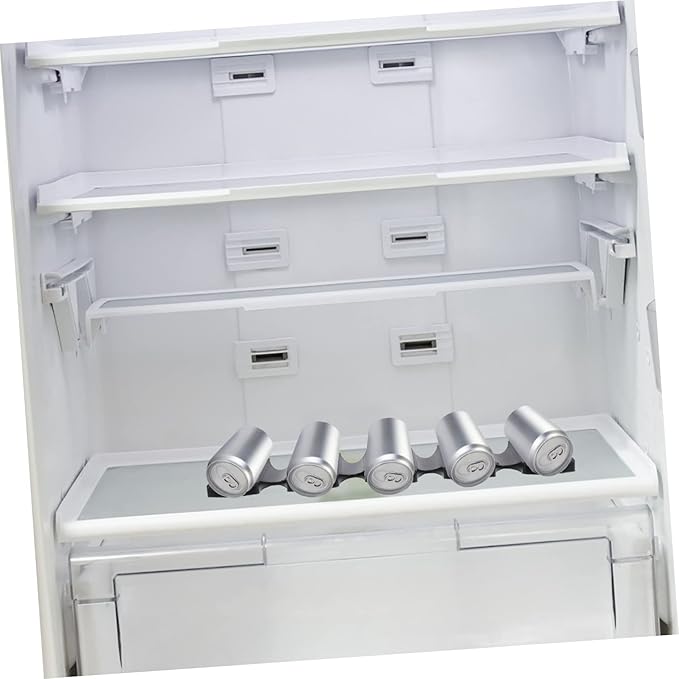 MERRYHAPY Fridge Beer Mat Organizer Space-Saving Beer Storage Rack for Cans Silicone Can Dispenser for Refrigerator Easy to Clean and Stackable Drink Organizer