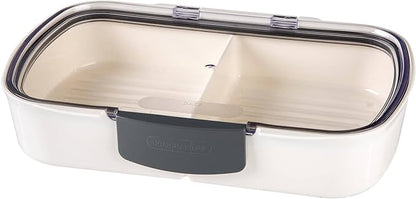 ProKeeper Split Deli Food Storage Container with Air-Tight Silicone Seal and Dry Erase Compatible Lid, 11.75