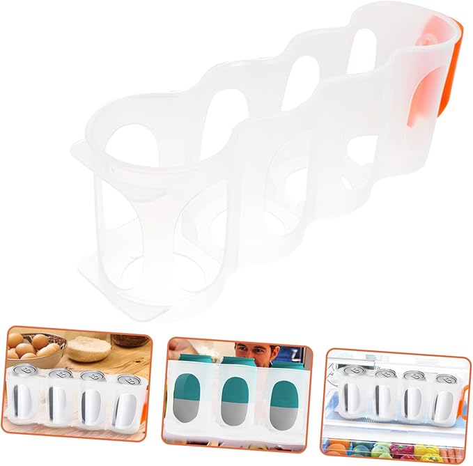 Alipis 3pcs Refrigerator Can Organizer Stackable Beverage Holder for Cans Soda Container for Efficient Kitchen Storage and Versatile Fridge