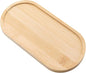Oval Bamboo Tray – 6.9” × 3.5” Outer Size, 6.5” × 3.1” Inner Size, Decorative Bathroom or Vanity Tray for Candles, Succulents, Jewelry, Toilet Tank Top, Desk or Entryway Organizer