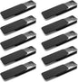 10 Pcs Black Metal Tin Container Slide Lid, 3.15" x 1.34" x 0.47" Metal Tin Container Slide Top for DIY Pills, Solid Perfumes, Lip Balms, Cards and Herbs