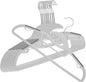 Unomor 10pcs Extra Wide Plastic Clothes Hangers Non-Slip Heavy Duty Hangers for Adults Space-Saving Wardrobe Organizer for Sweaters Suits and Dresses