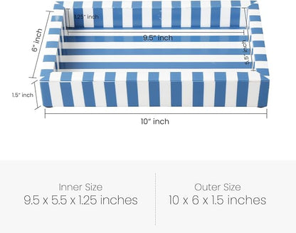 Handicrafts Home Guest Bathroom Towel Tray 10x6 Inch - Organizer for Jewelry, Towels, and Paper Hand Towels, Office Desk - Napkin Holder, Vanity Organizer, Makeup Accessory Organizer - Volupte