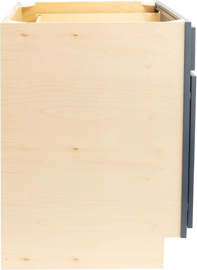 Quicklock RTA (Ready-to-Assemble) | Base Kitchen Cabinets - Shaker Style | Made in America (Needlepoint Navy, 36" Wx34.5 Hx24 D Base)
