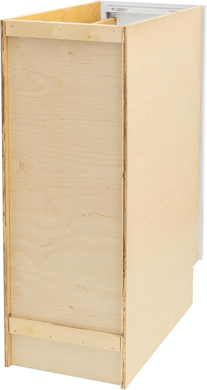 Quicklock RTA (Ready-to-Assemble) | Base Kitchen Cabinets - Shaker Style | Made in America (Pure White, 15" Wx34.5 Hx24 D Base)