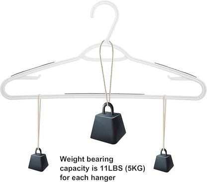 30 Pack Bendable Plastic Hangers Light-Weight Non-Slip Clothes/Suit Hangers(Grey)