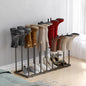 Boot Rack for Tall Boots, Free Standing Shoe Rack with 16 Posts, Holds 8 Pairs of Boots, Upside Down Storage Design Prevents Wrinkles & Creases, Metal Organizer for Closet, Entryway, Garage, Black