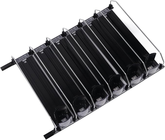 VINGVO Drink Organizer For Fridge, Can Holders For Fridge Self Pushing Soda Can Dispenser For Refrigerator Can Dispenser For Fridge with Automatic Pusher Glide Soda Can Organizer (38cm)
