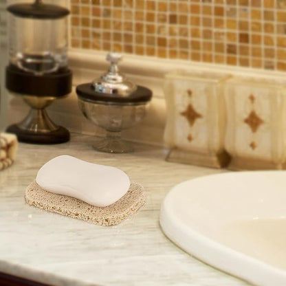15 Piece Soap Savers Pads - Beige BPA Free Holder for Bar Soap, Non-Slip Self Draining Dish Lift for Shower, Kitchen, Bathroom - Tray Bulk Accessories