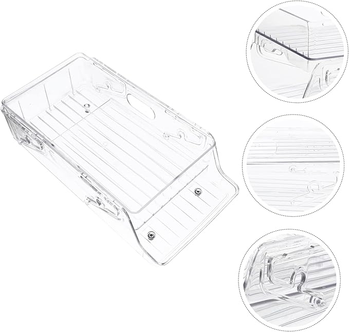 Alipis Refrigerator Organizer Bin Double Layer Rolling Beverage Can Dispenser for Soda Beer Groceries Space Saving Drink Storage Design