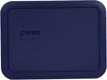 Pyrex 7212-PC 11-Cup, 7211-PC 6-Cup, & 7210-PC 3-Cup Blue Food Storage Replacement Lids - Made in USA