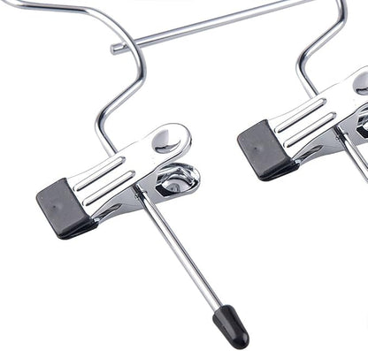 Tosnail 4 Pack 4 Tier Skirt Pants Clothes Hanger with Non Slip Clips, Space Saving Closet Organizer for Trouser, Slack, Jeans, Towels